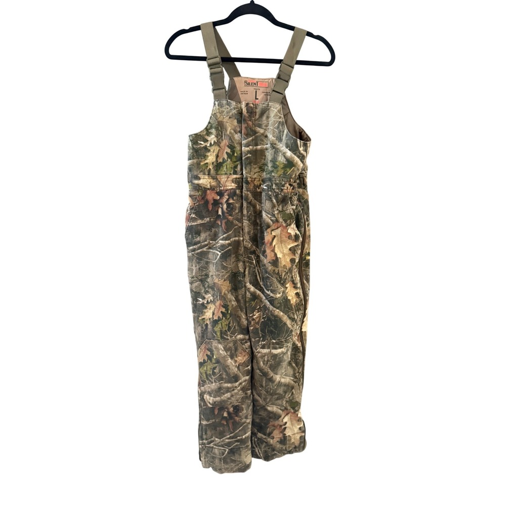 RedHead Silent Hide Youth L Camo Insulated Hunting Bibs Thermolite Camouflage